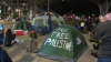 Pro-Palestinian encampment established outside LA City Hall
